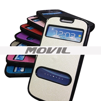 SCB-221 Fundas con ventana de vista para Samsung S3 I9300 SCB-221-3